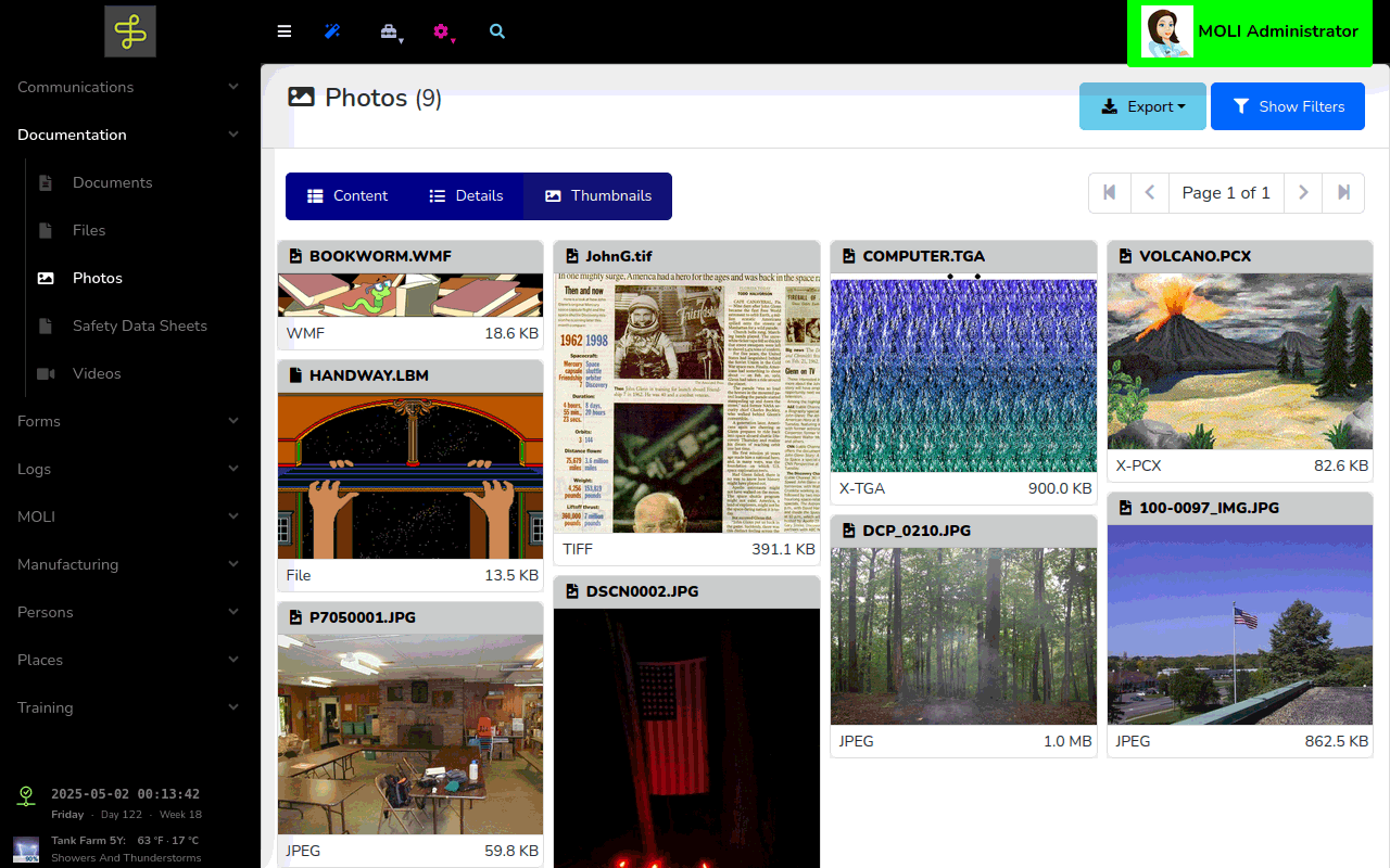 Cycled images